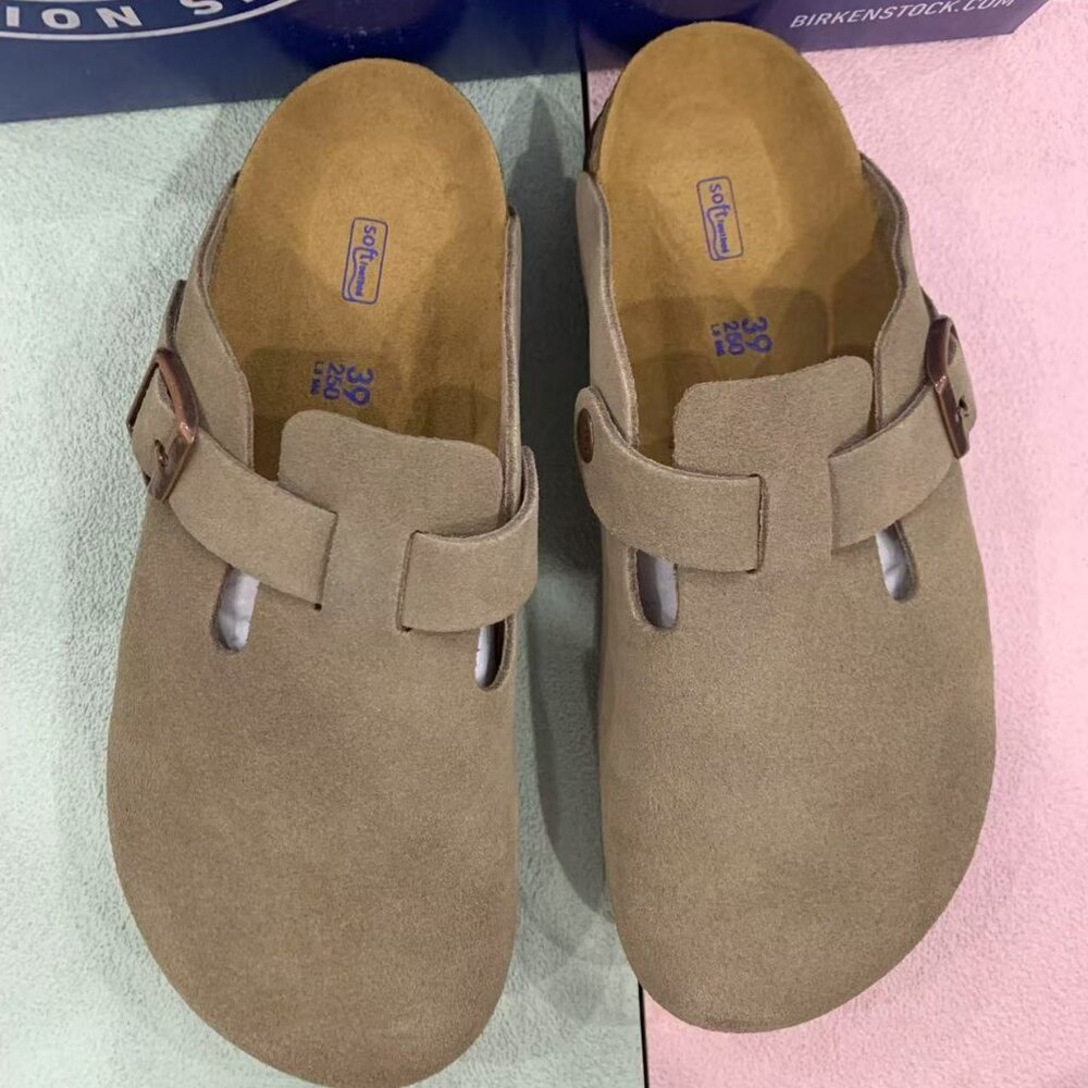 Birkenstock Boston Suede leather tuape women's sandals